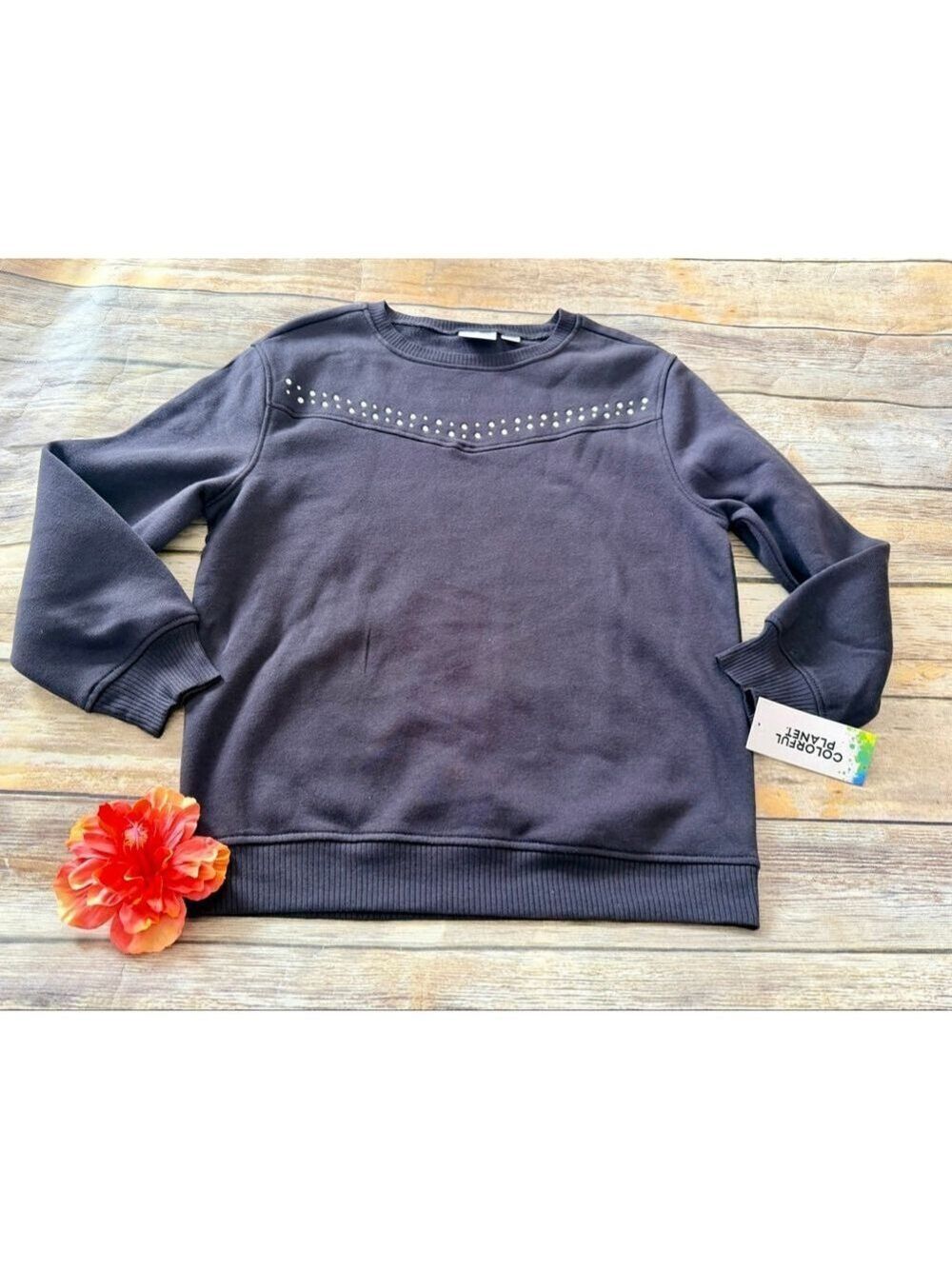 🐠COLORFUL PLANET SWEATSHIRT- Size 14/16